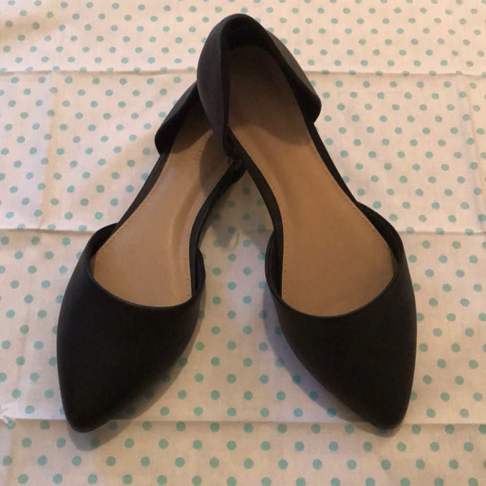 Black D’orsay Flats